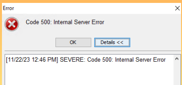 SAS Content Server error message