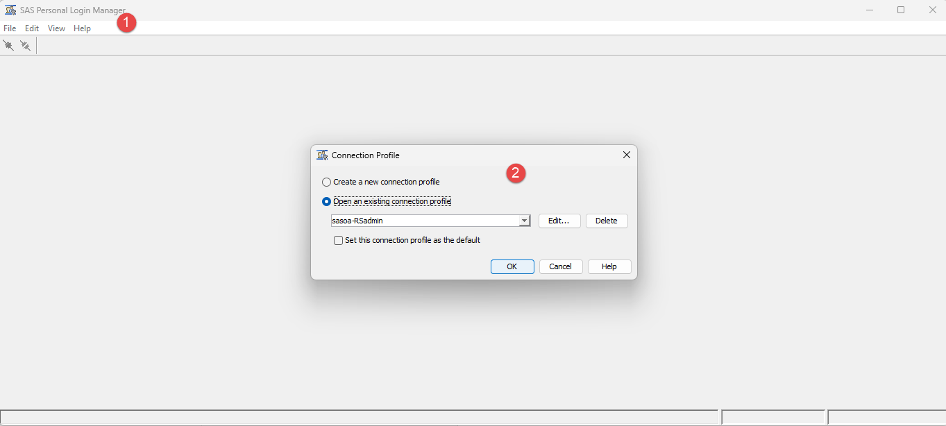API will render with a connection prompt