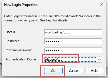 Drop down menu to select HadoopAuth